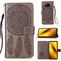 Case For Xiaomi Poco X3 NFC / Mi 10 Lite 5G / Mi 10 Youth 5G / Redmi Note 9 / Redmi Note 9S / Redmi Note 9 Pro Max Card Holder Flip Magnetic Full Body Cases Solid Colored Feathers PU Leather