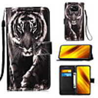 Case For Xiaomi Poco X3 NFC / Redmi K20 Pro / Redmi K20 / Mi 10 Lite 5G / Mi 10 Youth 5G Card Holder Flip Magnetic Full Body Cases Animal PU Leather