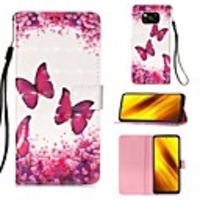 Case For Xiaomi Poco X3 NFC / Redmi K20 Pro / Redmi K20 / Mi 10 Lite 5G / Mi 10 Youth 5G Card Holder Flip Magnetic Full Body Cases Butterfly Flower PU Leather