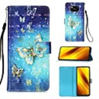 Case For Xiaomi Poco X3 NFC / Redmi K20 Pro / Redmi K20 / Mi 10 Lite 5G / Mi 10 Youth 5G Card Holder Flip Magnetic Full Body Cases Butterfly PU Leather