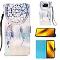 Case For Xiaomi Poco X3 NFC / Redmi K20 Pro / Redmi K20 / Mi 10 Lite 5G / Mi 10 Youth 5G Card Holder Flip Magnetic Full Body Cases Feathers PU Leather