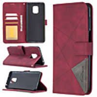 Case For Xiaomi Poco X3 NFC Card Holder / Shockproof / Magnetic Full Body Cases Solid Colored PU Leather
