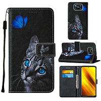 Case For Xiaomi Poco X3 NFC Card Holder Flip Magnetic Full Body Cases Butterfly Animal PU Leather miniinthebox