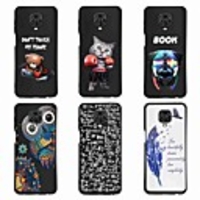 Case For Xiaomi Redmi 8T Redmi Note 9 Pro Redmi K30 Pro Shockproof Frosted Pattern Back Cover Sky Animal Feathers High Guality Black Bbackground TPU for Xiaomi Redmi Note 8 Pro K30 Mi 10 Pro 10 Lite