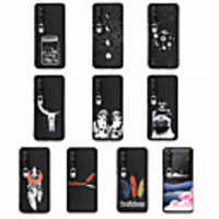 Case For Xiaomi Redmi 8T Redmi Note 9 Pro Redmi K30 Pro Shockproof Frosted Pattern Back Cover Sky Animal Feathers High Guality Black Bbackground TPU for Xiaomi Redmi Note 8 Pro K30 Mi 10 Pro 10 Lite