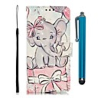 Case For Xiaomi Redmi Note 8 / Redmi Note 8 Pro / Redmi K20 Pro Wallet / Card Holder / with Stand Full Body Cases Butterfly Elephant PU Leather / TPU for Redmi K20 / Note 7 / Note 7 Pro / 7A / Note 6