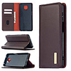 Case For Xiaomi Redmi Note 8 / Redmi Note 9 / Redmi Note 9 Pro Wallet / Card Holder / Shockproof Full Body Cases Solid Colored Genuine Leather