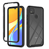Case For Xiaomi Redmi Note 9 / Redmi 10X 5G / Redmi 9A Shockproof / Translucent Back Cover Geometric Pattern / Armor TPU / PC