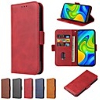 Case For Xiaomi Redmi Note 9 Pro Max Wallet Card Holder with Stand Full Body Cases Solid Colored PU Leather Xiaomi 9T Redmi K20 Pro 9 7 8A Note 8 Pro Note 7 Note 6
