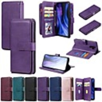 Case For Xiaomi Redmi Note 9 Redmi Note 9S Xiaomi Mi 10 Wallet Card Holder with Stand Full Body Cases Solid Colored PU Leather TPU for Xiaomi Redmi Note 8 Redmi Note 8 Pro Redmi 9 Mi 10 Lite