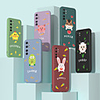 Case For Xiaomi scene map Redmi 9A 10 X(5G) 10 X Pro cartoon animal pattern pure color liquid silicone material fine-pore frosted soft case