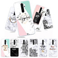 Case for Xiaomi Scene Map Redmi Note 8 Note 8 Pro Note 8T K30 K30 Pro Text lace flower marble pattern frosted TPU material IMD process all-inclusive mobile phone case QXC