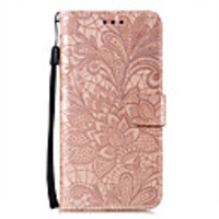 Case For Xiaomi Xiaomi CC9 / Xiaomi CC9e / Xiaomi CC9 Pro Card Holder / Flip / Magnetic Full Body Cases Solid Colored / Flower PU Leather