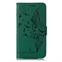 Case For Xiaomi Xiaomi Mi 10 / Xiaomi Mi 10Pro / Mi 10 Lite 5G Card Holder / Flip / Magnetic Full Body Cases Word / Phrase / Solid Colored / Feathers PU Leather