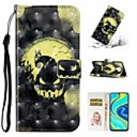 Case For Xiaomi Xiaomi Mi 10Pro / Redmi Note 9 Pro Max / Redmi Note 9S Shockproof / with Stand / Flip Full Body Cases Butterfly / Animal / Skull PU Leather