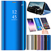 Case For Xiaomi Xiaomi Mi Mix 2 / Xiaomi Mi 6X(Mi A2) / Xiaomi Mi 6 with Stand / Plating / Mirror Full Body Cases Solid Colored Hard PU Leather