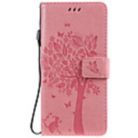 Case For Xiaomi Xiaomi Pocophone F1 / Redmi 6A / Redmi 6 Wallet / Card Holder / with Stand Full Body Cases Solid Colored / Tree PU Leather