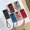 Case For Xiaomi Xiaomi Pocophone F1 / Redmi K30 / redmi k30pro Card Holder / Embossed Back Cover Solid Colored TPU / PC / Metal