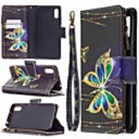 Case For Xiaomi Xiaomi Redmi 7 / Redmi Note 7 / Redmi Note 7 Pro Wallet / Card Holder / with Stand Full Body Cases Butterfly PU Leather / TPU