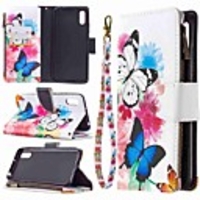 Case For Xiaomi Xiaomi Redmi 7 / Redmi Note 7 / Redmi Note 7 Pro Wallet / Card Holder / with Stand Full Body Cases Butterfly PU Leather / TPU