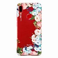 Case For Xiaomi Xiaomi Redmi 7 / Xiaomi Redmi Note 4X / Xiaomi Mi 9 Transparent / Pattern Back Cover Flower TPU