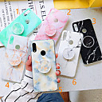 Case For Xiaomi Xiaomi Redmi Note 5 / Xiaomi Mi 8 / Xiaomi Mi 8 Lite with Stand / Pattern Back Cover Marble TPU