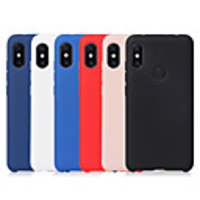 Case For Xiaomi Xiaomi Redmi Note 5 Pro / Xiaomi Redmi Note 6 / Xiaomi Redmi 6 Pro Frosted Back Cover Solid Colored Soft Silicone