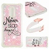 Case For Xiaomi Xiaomi Redmi Note 5A / Xiaomi Redmi 6 Pro / Xiaomi Redmi Note 4X Shockproof / Flowing Liquid / Transparent Back Cover Word / Phrase / Glitter Shine Soft TPU