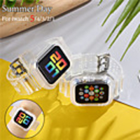 Case with Band For Apple Watch Series 5/4/3/2/1 Silicone Compatibility Apple
