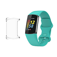Case with Band For Fitbit Fitbit Charge 5 TPU / Silicone Screen Protector Smart Watch Case Compatibility One size miniinthebox