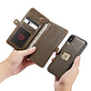 CaseMe 2-in-1 Luxury Business Magnetic Flip Leather Case For iPhone XS Max / Xr / Xs / X With Wrist Strap Wallet Card Slot Stand Detachable Phone Case