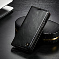 CaseMe Case For Samsung Galaxy S9 Wallet / Card Holder / with Stand Full Body Cases Solid Colored Hard PU Leather