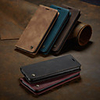 Caseme Case for Samsung scene graph S20 S20 Plus S20 Ultra A51 A71 Solid color retro matte soft leather card holder wallet all-inclusive anti-fall mobile phone case