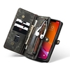 CaseMe iPhone 12 Series Leather Case Protective Wallet with Removable Magnetic Closure Cell Phone Case Compartments with 11 Card Pockets Zippered Coin Pocket Filp Case for iPhone 12 Pro Max 12 mini
