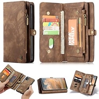 CaseMe Leather Wallet Case For Apple iPhone SE 3 iPhone 13 Pro Max 12 11 X XR XS Max 8 7 Multifunction Magnetic Flip Folio Phone Case Vintage Protective Case with Card Holder miniinthebox