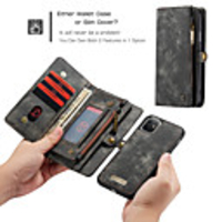 CaseMe Luxury Business Leather Magnetic Flip Case For iPhone SE2020 / 11 Pro Max / 11 Pro / 11 / Xs Max / XR / Xs / X / 8 Plus / 7 Plus / 6 Plus / 8 / 7 / 6 Wallet Card Slot Detachable Cover