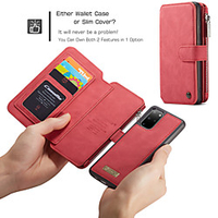 CaseMe Luxury Leather Magnetic Flip Phone Case For Samsung Galaxy A52 A72 S21 S20 Plus S20 Ultra Note 20 10 Plus S10 Plus S9 Plus S8 Plus S10 S9 S8 Wallet Card Slot Stand Detachable Cover miniinthebox