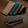 CaseMe Luxury Wallet Case for iPhone 12 11 Pro Max SE2020 Magnetic Flip Solid Retro Colored Hard Fitting Cover Card with Stand for iPhone XR / XS Max/7 /8Plus/ 6 / 6S Plus miniinthebox