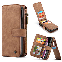 CaseMe Multifunctional Luxury Business Leather Flip Case For iPhone 13 12 Pro Max/SE2020/11 Pro Max/11 Pro/11/Xs Max/XR/Xs/X/7 8 Plus Wallet Card Slot Detachable Cover miniinthebox