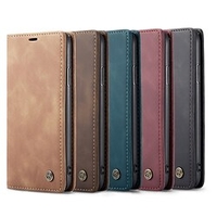CaseMe New Retro Leather Magnetic Flip Case For iPhone SE 3 iPhone 13 Pro Max 12 11 Xs Max Xr X 8 7 Plus With Wallet Card Slot Stand Cover miniinthebox
