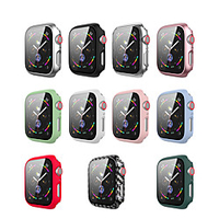 Cases For Apple Watch Series 6 / SE / 5/4 44mm / Apple Watch Series 6 / SE / 5/4 40mm Plastic / Tempered Glass Compatibility Apple