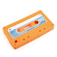Cassette Style Silicon Case for iPhone 3 (Orange)