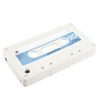 Cassette Style Silicon Case for iPhone 3 (White)