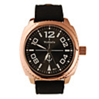 Casual Fashion PU Leather Band Big Dial Women Men Lady