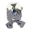 Casual Style Blazer with Tie for Dogs (XS-XL,  White)