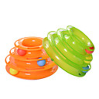Cat Ball Tracks Cat Teasers Cat Kitten Pet Toy Scratch Pad Plastic Gift