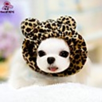 Cat Dog Bandanas Hats Cosplay Wedding Winter Dog Clothes Red Pink Coffee Costume Polar Fleece