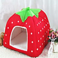 Cat Dog Bed Tent Cave Bed Pet House Fruit Foldable Soft Fabric 41.031.013.0 cm