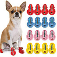 Cat Dog Boots / Shoes For Pets PU Leather Yellow / Summer