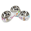 Cat Dog Bowls Water Bottles Stainless Steel Waterproof Cartoon Rainbow Bowls Feeding